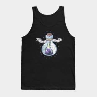 Nonbinary Fire Occult Bottle LGBT Pride Flag Tank Top